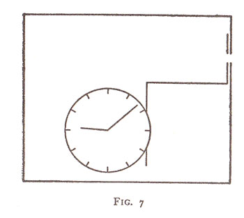 clock connected to shutter